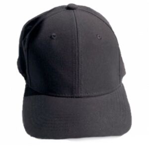 KAMAL 414 KAMAL Flex Plain Black Elastic Band Baseball Cap UNISEX